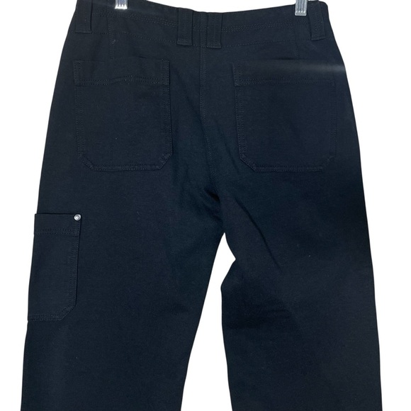 Title Nine Hepburn Ponte Cargo Pants Size 6 Stretch Wide Leg Hiking - Picture 5 of 14